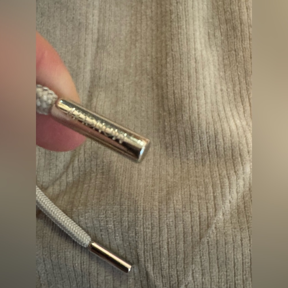 Moncler Corduroy Drawstring Trousers Light Beige - Picture 13 of 16